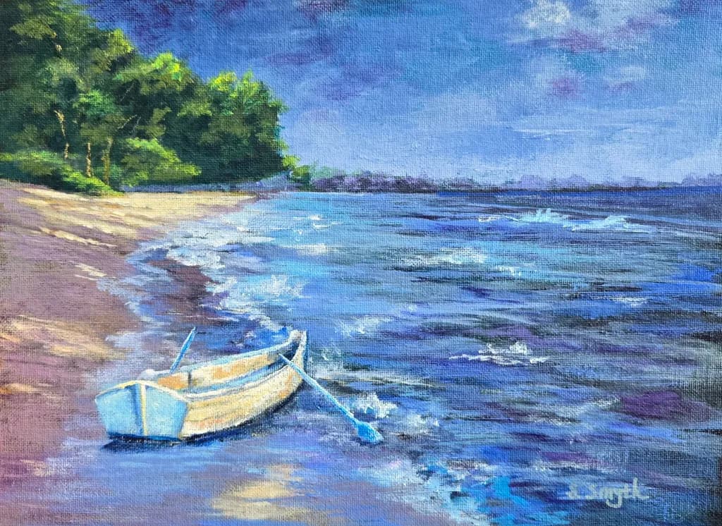 Coastal Boat and Shore