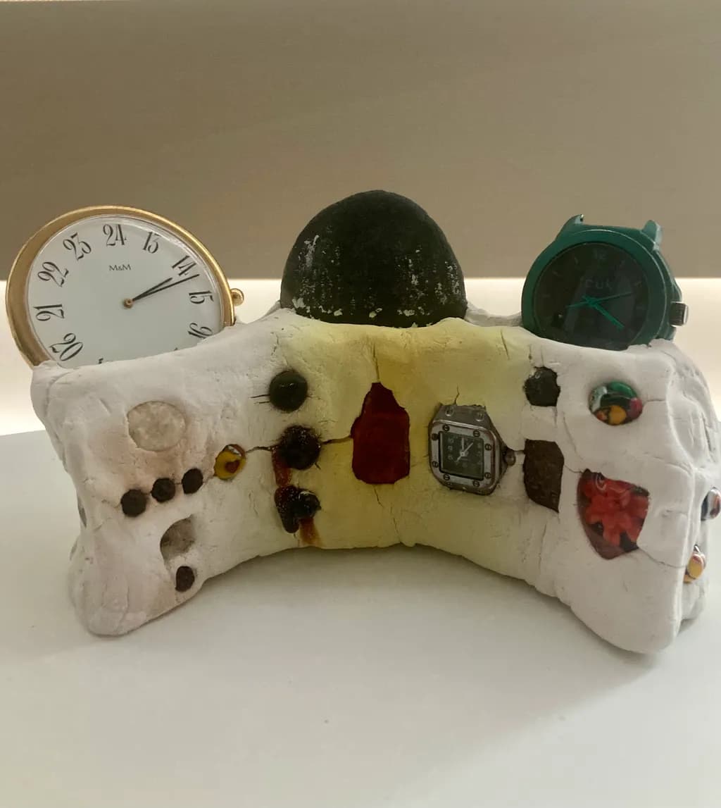 Timeless Whimsy: A Unique Handmade Clock Sculpture Blending Art and Functionality