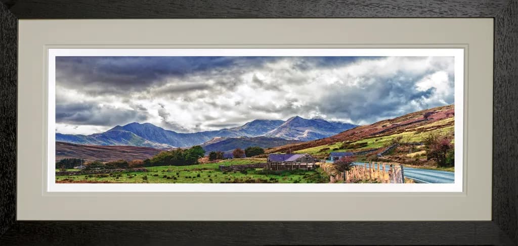 Snowdon (Yr Wyddfa) Mountain Range North Wales (Framed).