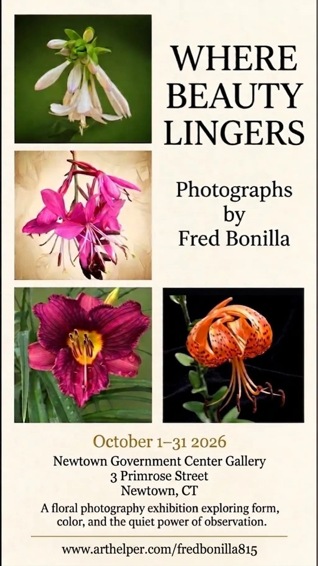 Where Beauty Lingers Flowers Poster