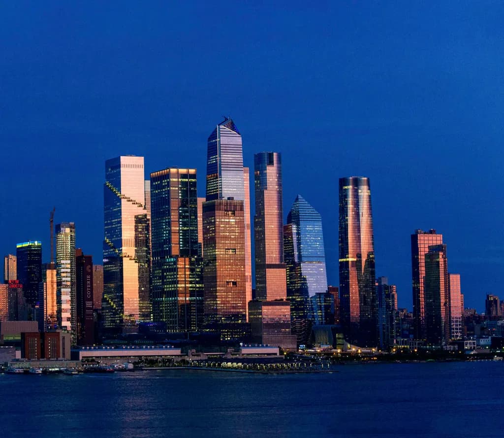 Manhattan Blue Hour Triptych 3