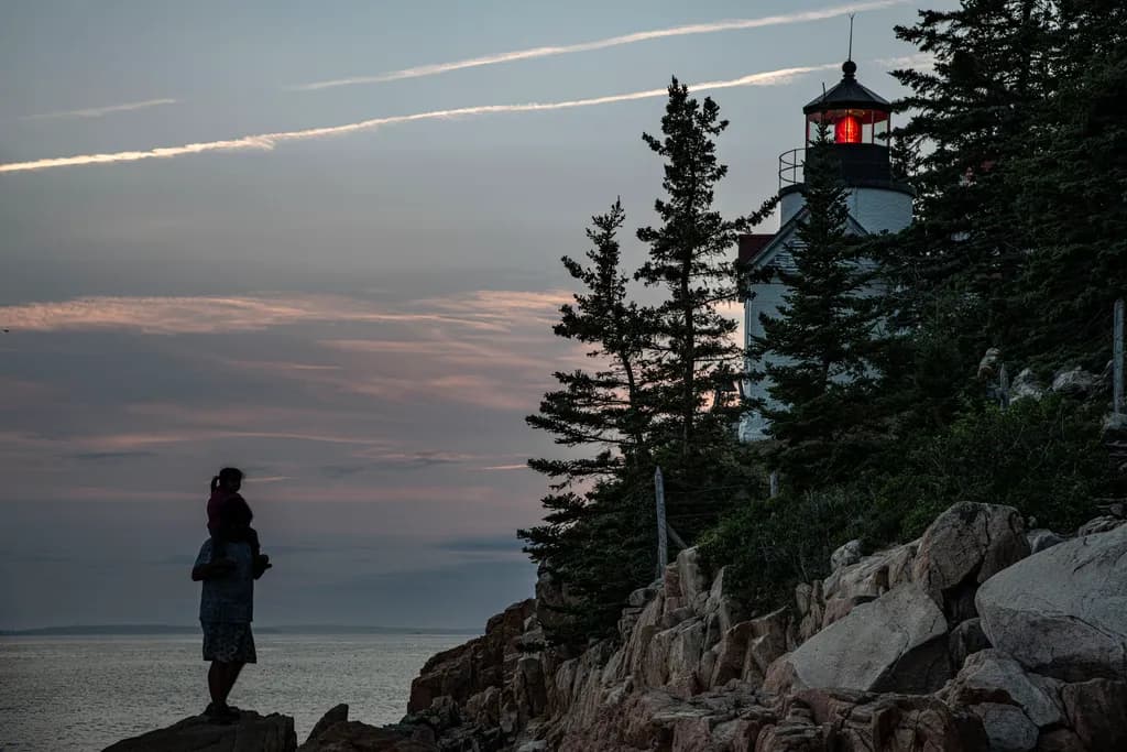 Acadia Lighthouse Visitor