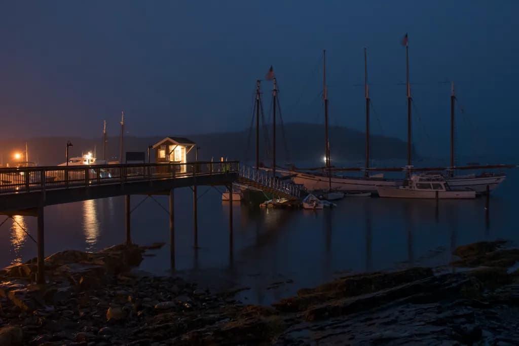 Bar Harbor Dawn Fog 2