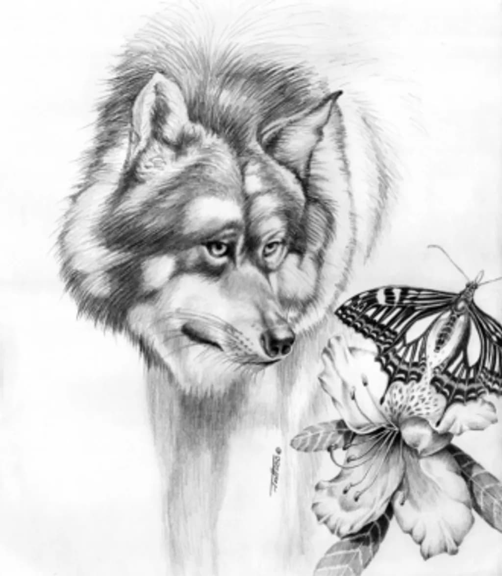Wolf & Butterfly