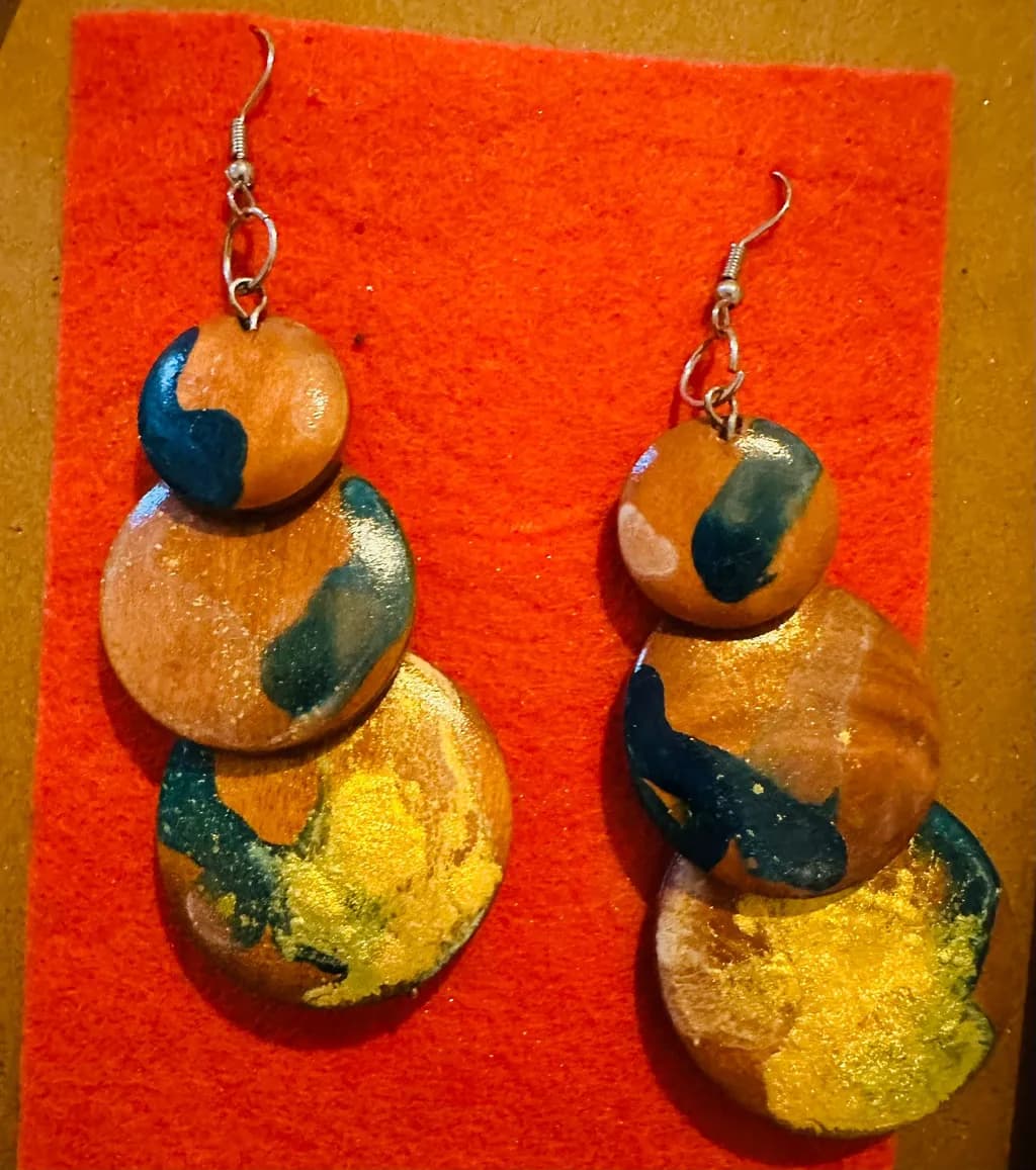 Golden Clay Circles