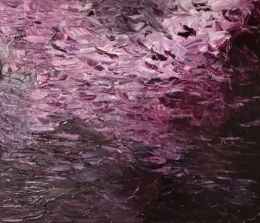 In the Embrace of Shadows: A Purple Symphony of Contrast