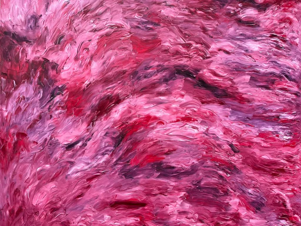 Waves of Emotion: An Abstract Expression in Pink