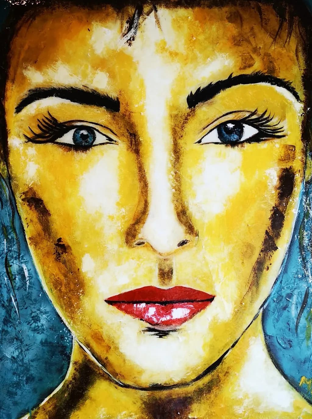 Radiant Expressions: A Portrait of Beauty and Emotion in Vivid Colors