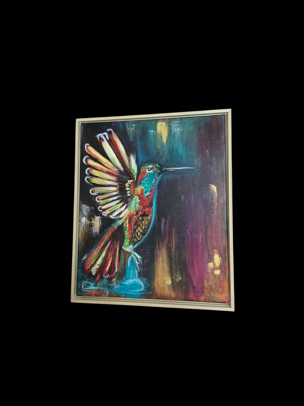 Vibrant Hummingbird Dance: A Colorful Celebration of Nature's Beauty