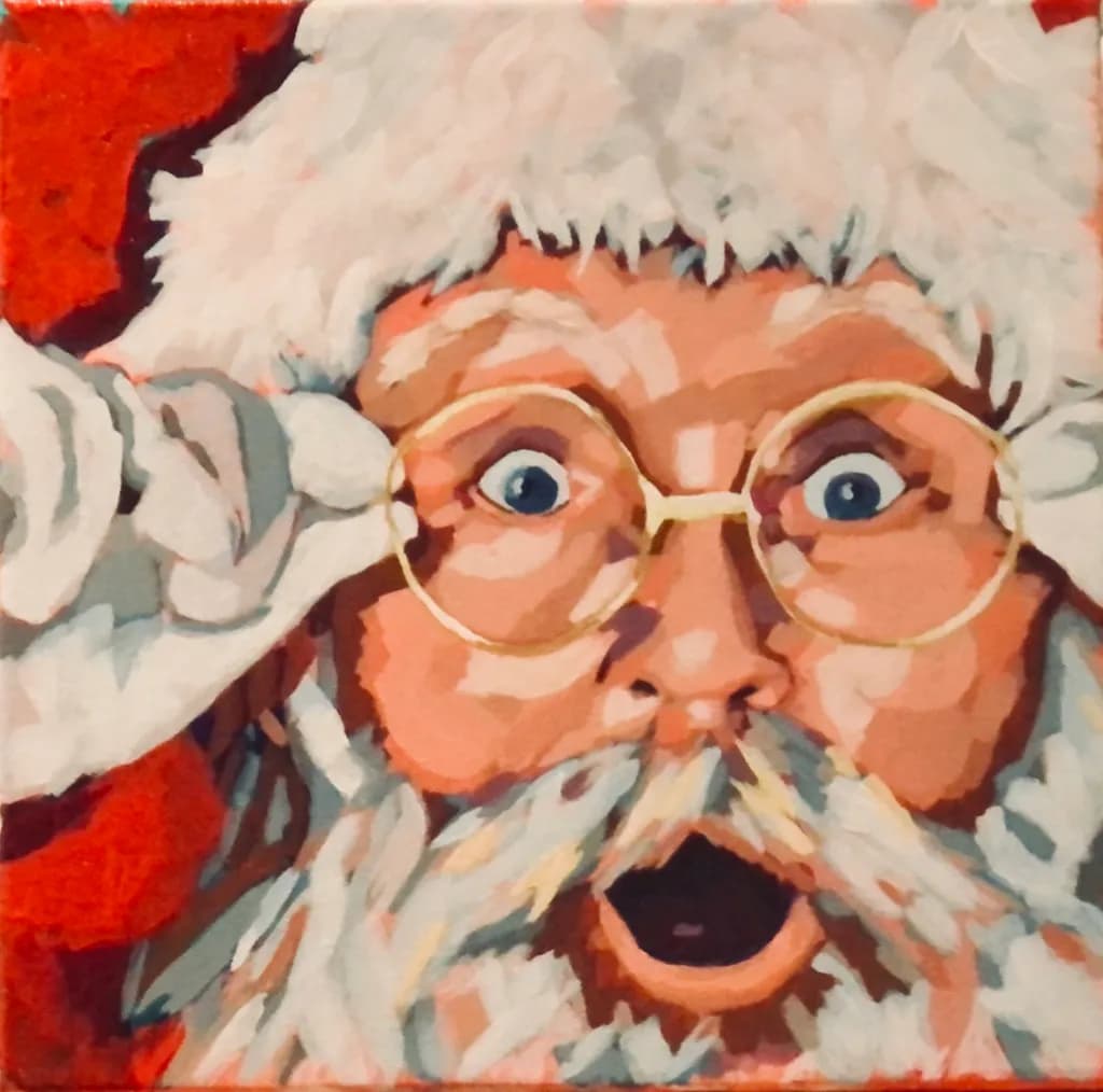 Jolly Surprise: Santa's Delightful Discovery