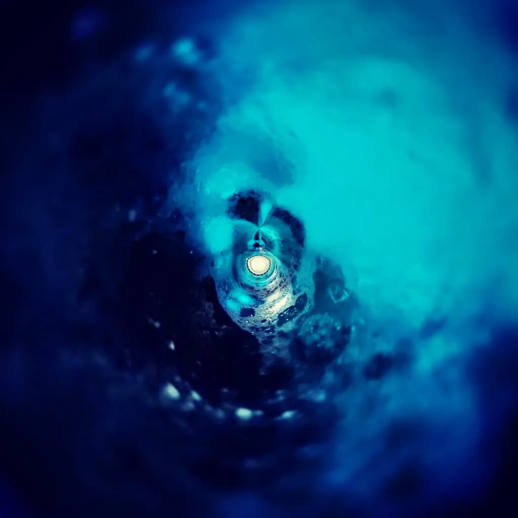 Abstract Blue Vortex
