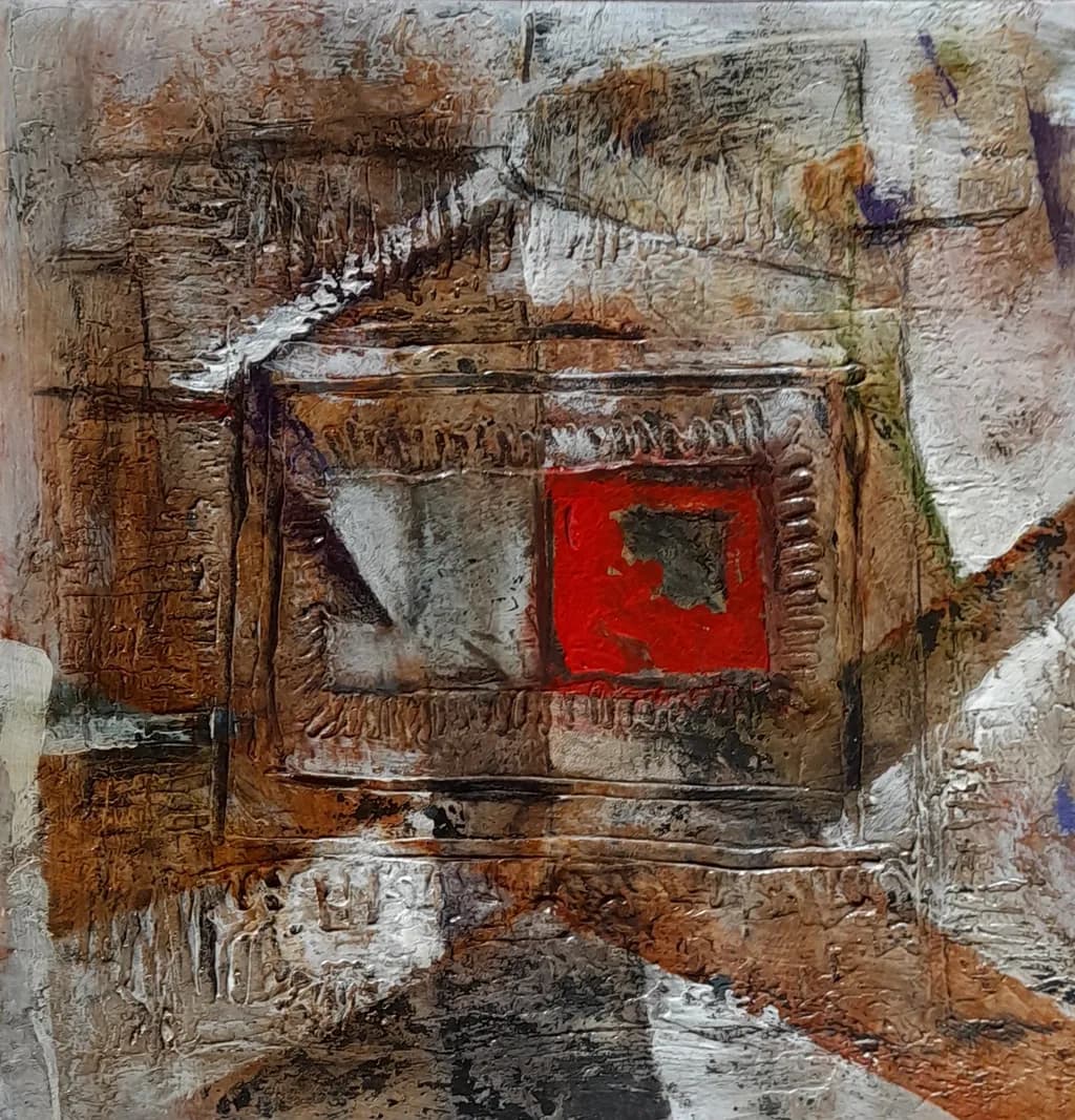 Harmonious Echoes: A Cubist Exploration of Form and Color in Abstract Composition