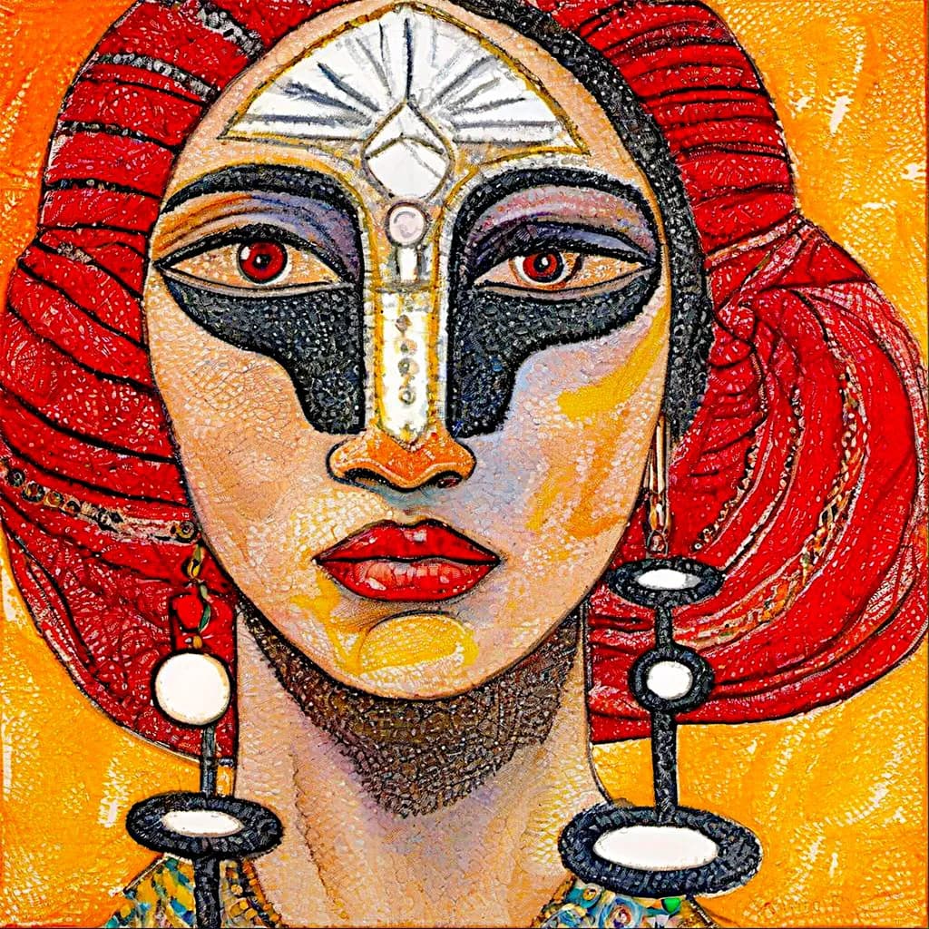 Crimson Masked Gaze