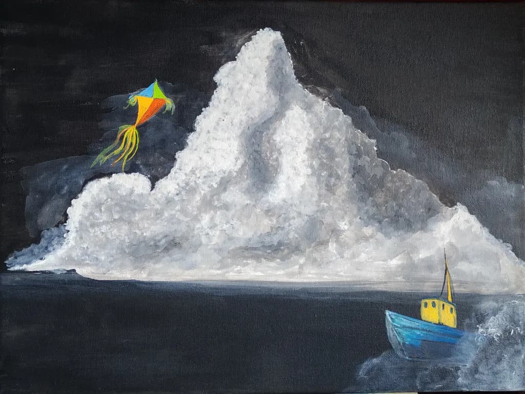 Kite over Iceberg
