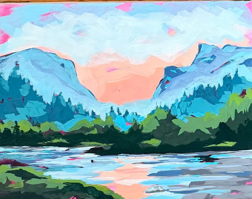 Winter Mountain Reflections