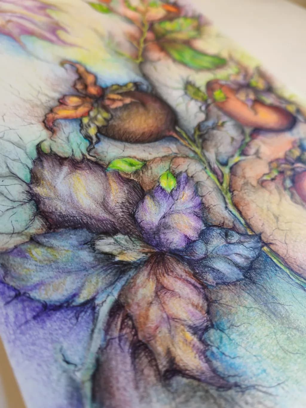 Botanical Petal Mosaic