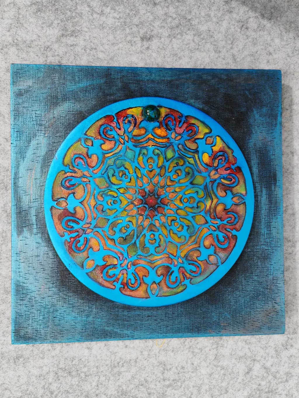 Turquoise Copper Mandala