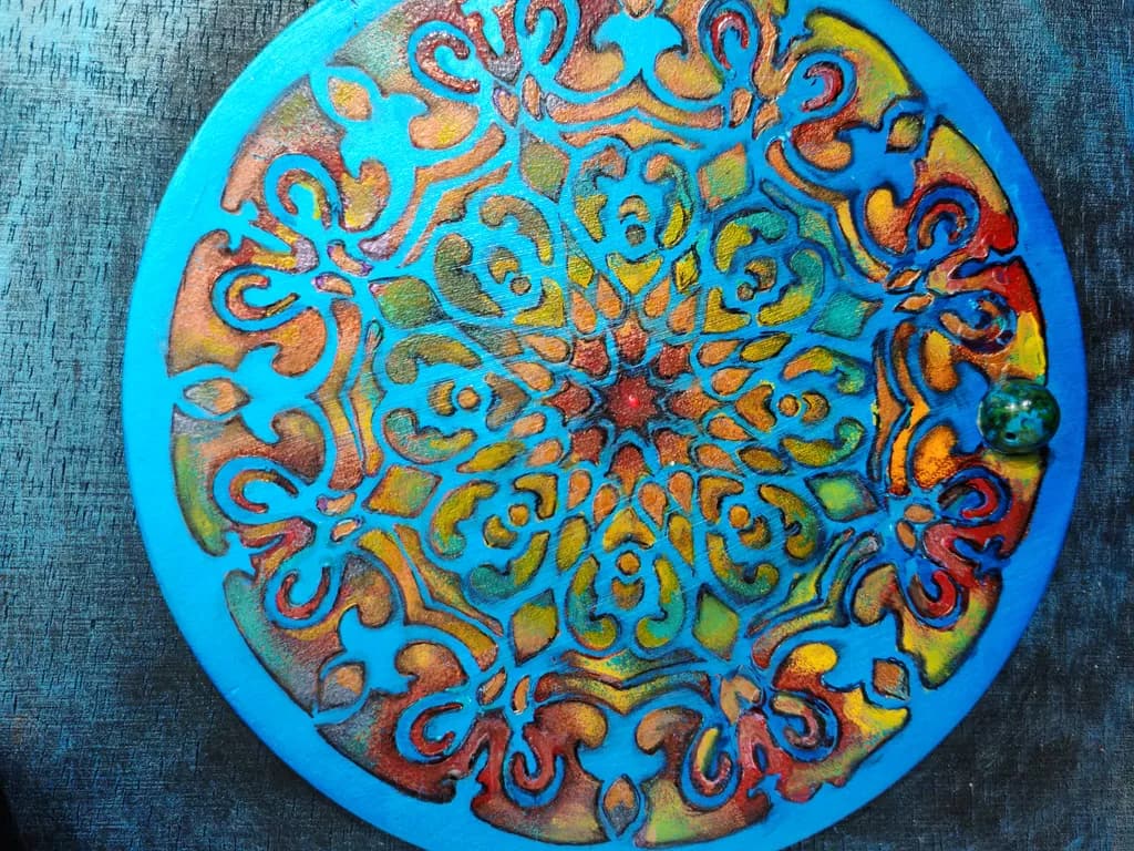 Mandala Mosaic in Blue
