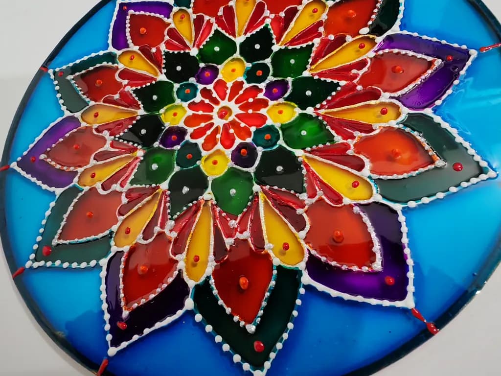 Jewel-Toned Lotus Mandala