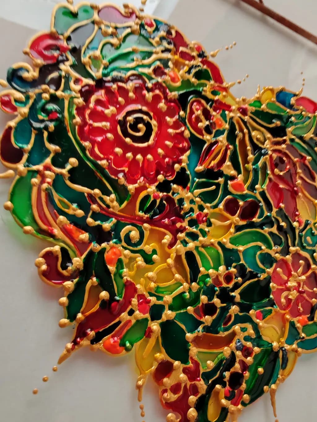 Golden Bloom Mosaic