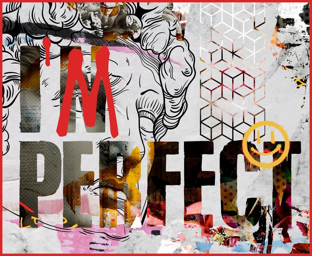 Vibrant Imperfection: A Bold Expression of Modern Artistry