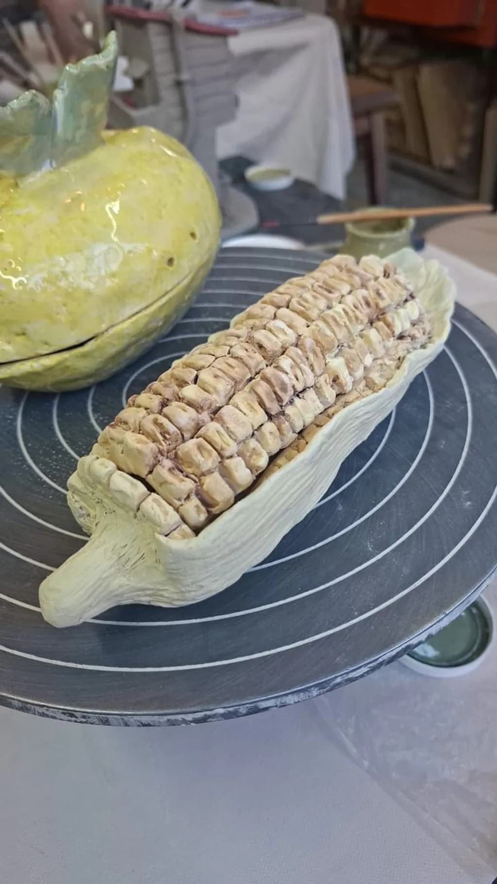 Ceramic Corn Cob