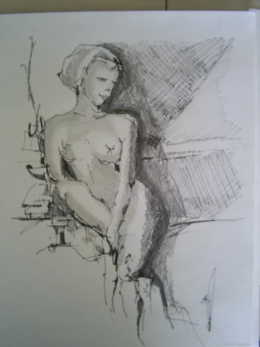 Seated Nude Sketch