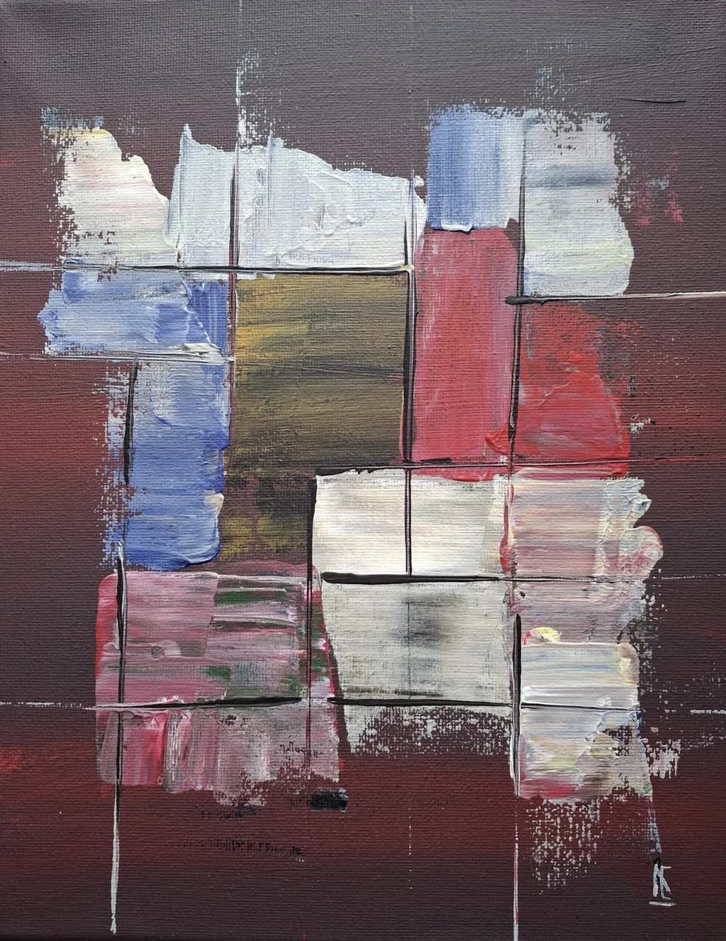 Colorful Harmony: An Abstract Exploration of Modern Composition and Texture