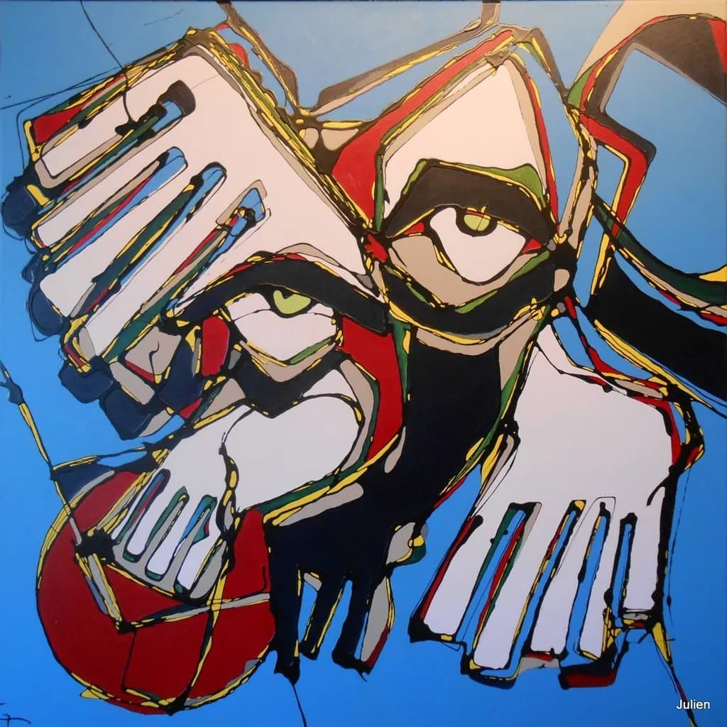 Abstract Hands and Eyes