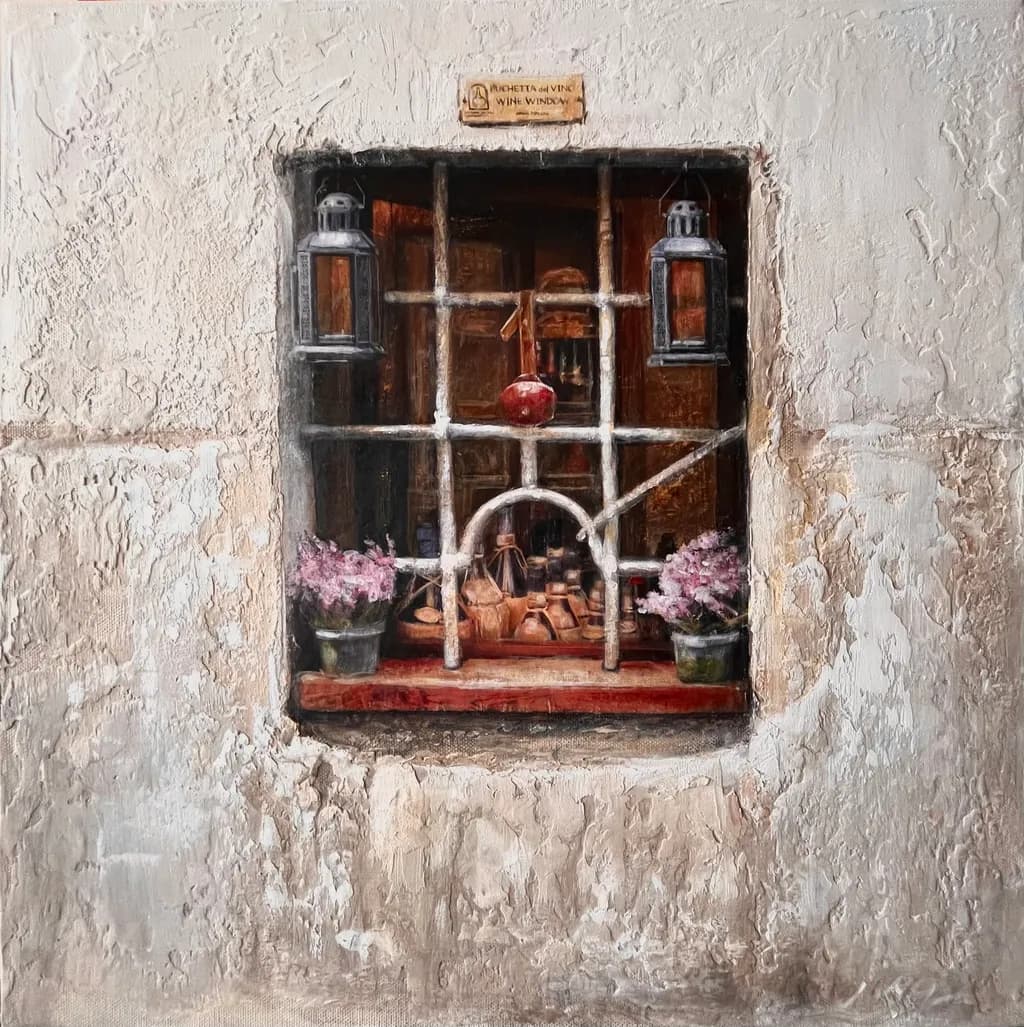 Rustic Wine Window