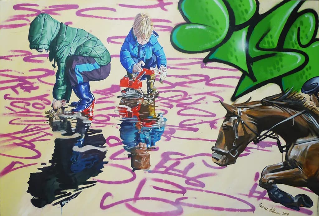 Reflections of Play: Children, Horses, and Graffiti in Water's Embrace