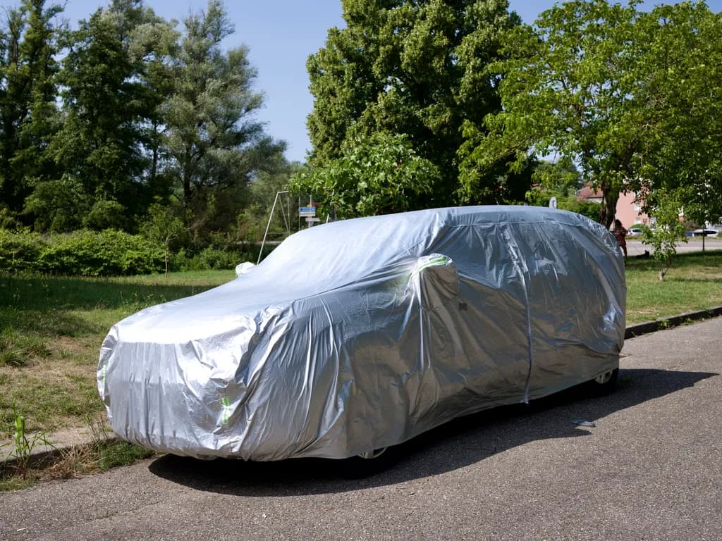 Covered Car Parked