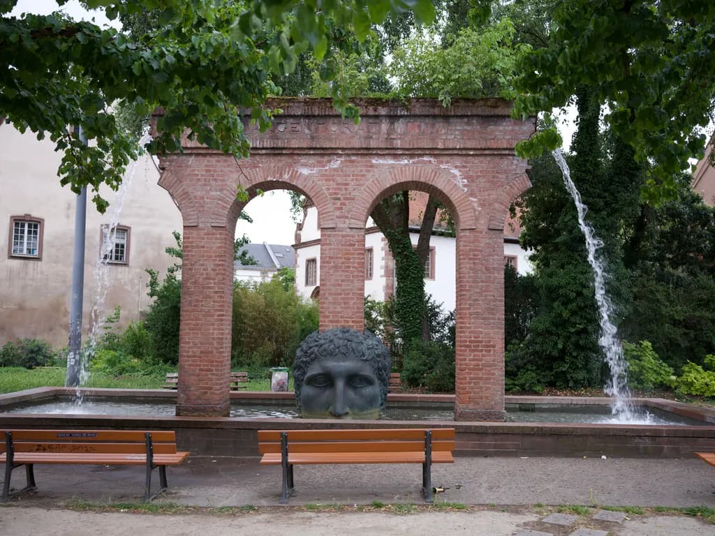 Brick Fountain Sculpture