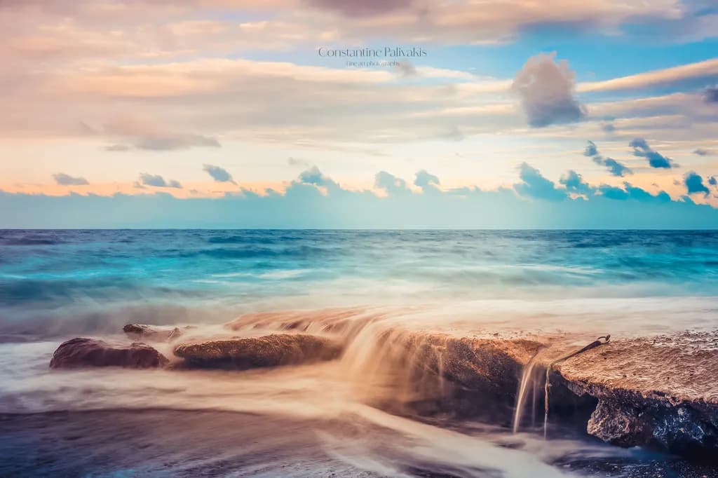Whispers of the Ocean: A Serene Dance of Waves and Sky