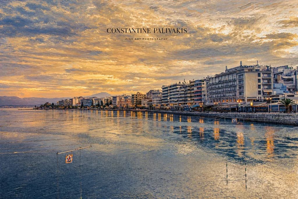 Chalkida Waterfront Sunset