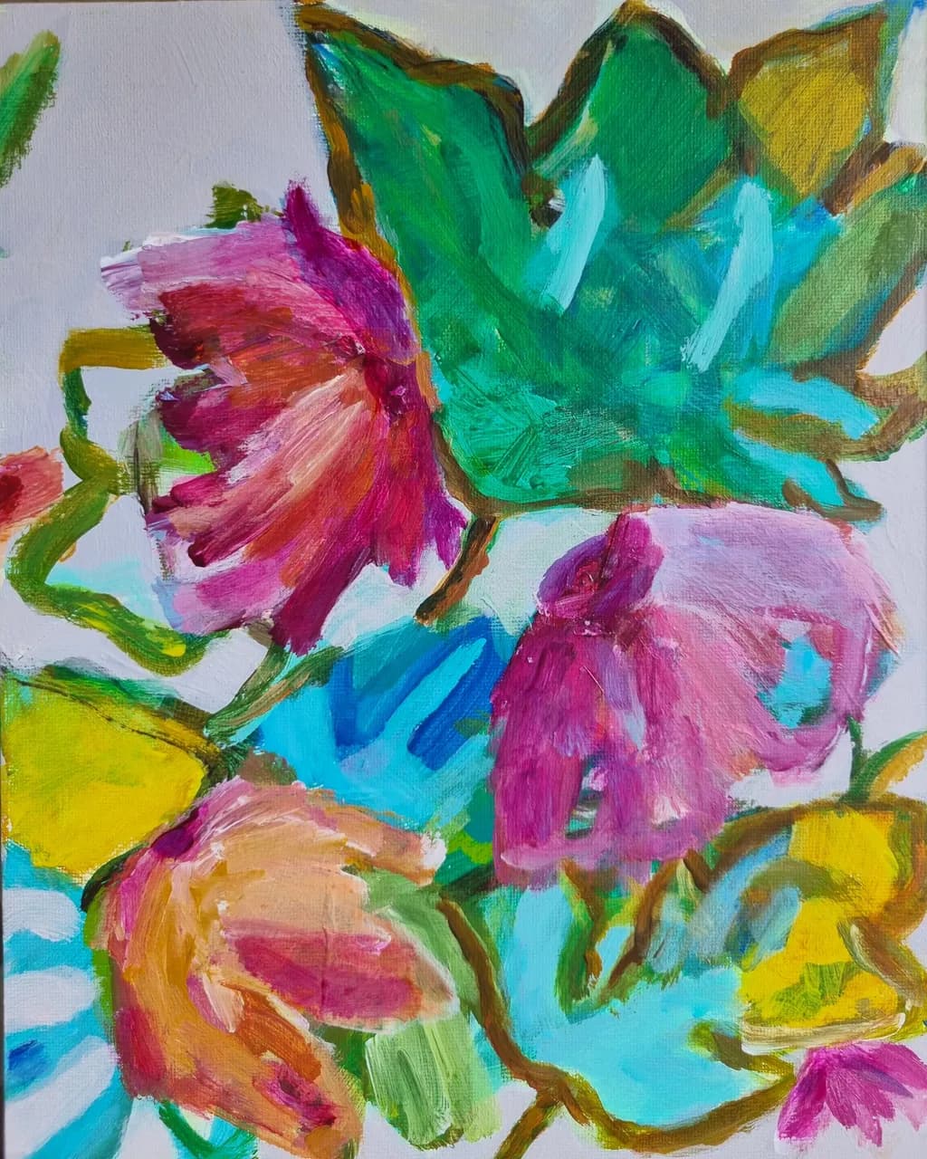 Vibrant Blossoms: A Colorful Dance of Nature's Palette