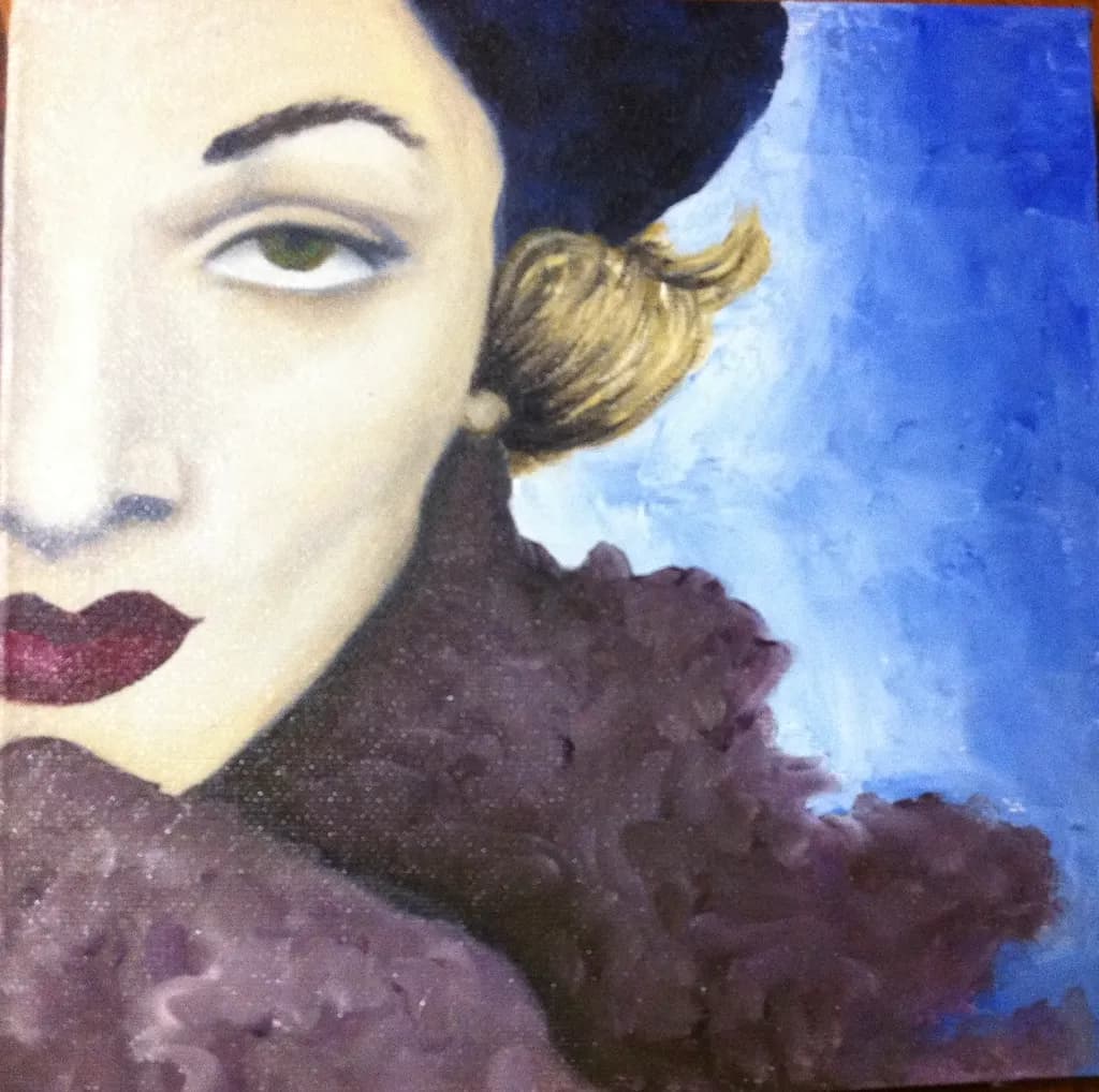 Elegant Portrait of Beauty: A Dramatic Stylized Representation