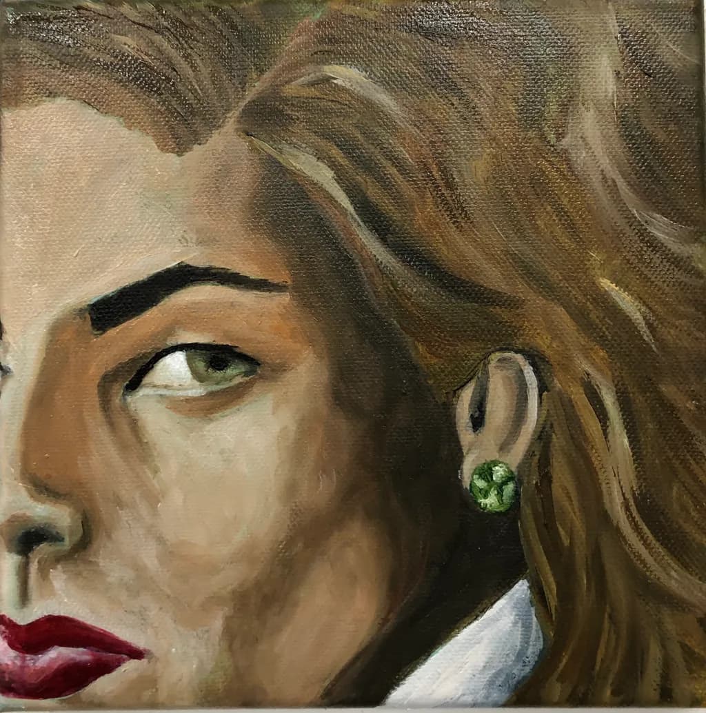 Whispers of Elegance: A Portrait of Intrigue and Grace