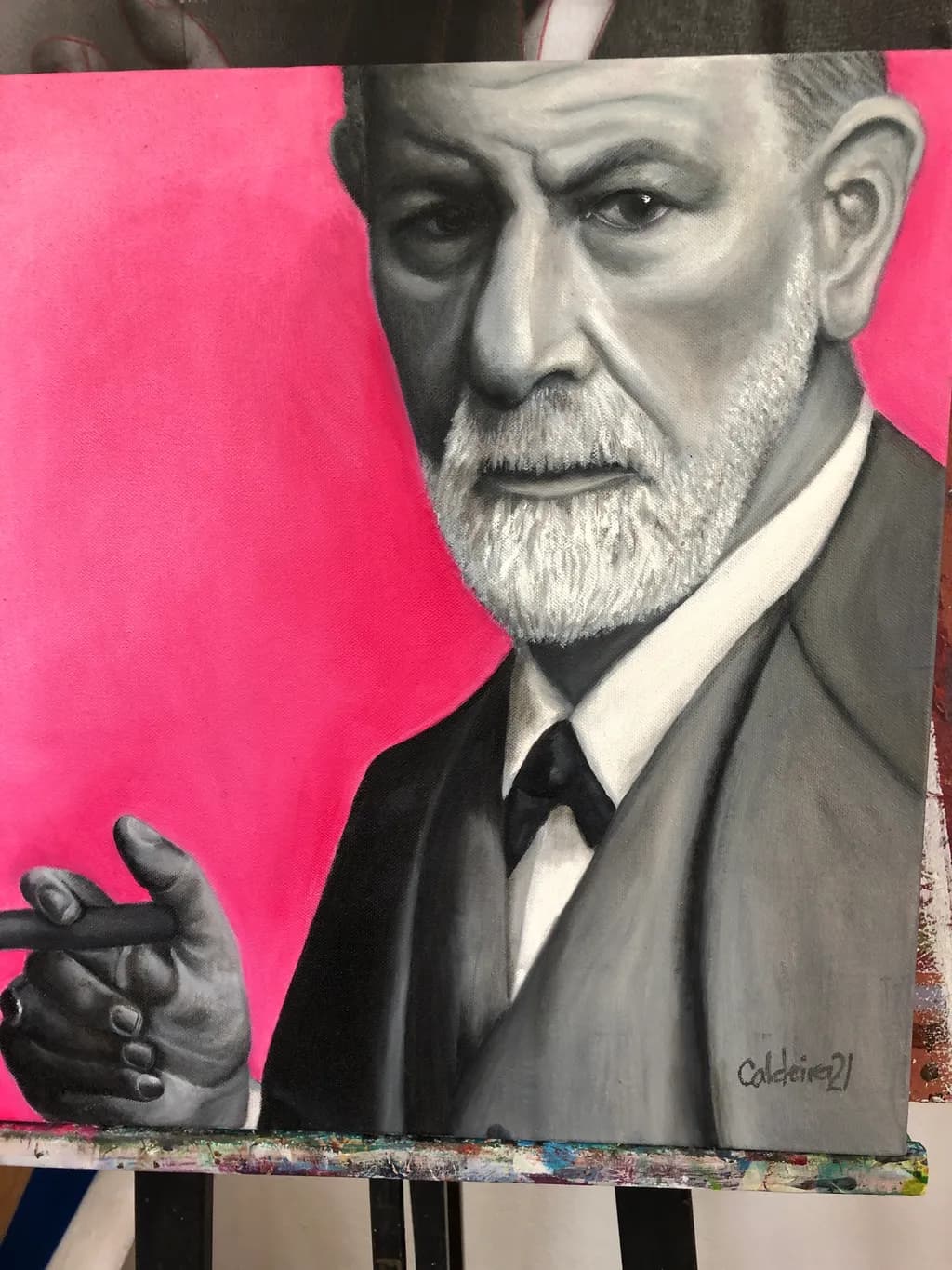 "Psychological Portrait: The Intensity of Thought"