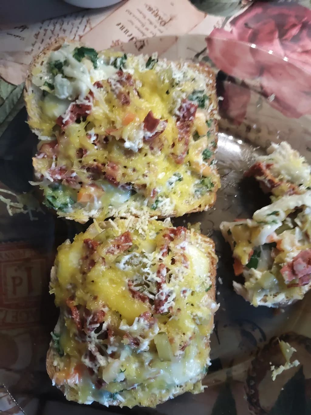 Cheesy Veggie Toast