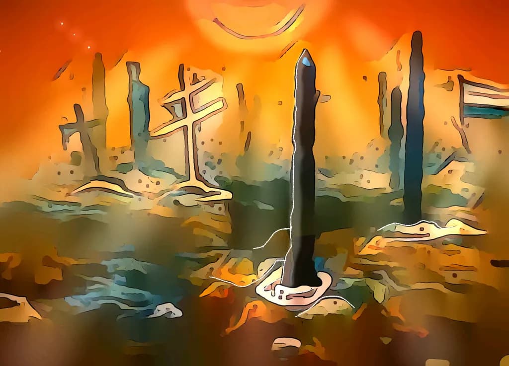 Monoliths at Dusk