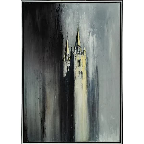 Monochrome Majesty: An Abstract Exploration of Architectural Elegance and Dramatic Contrast