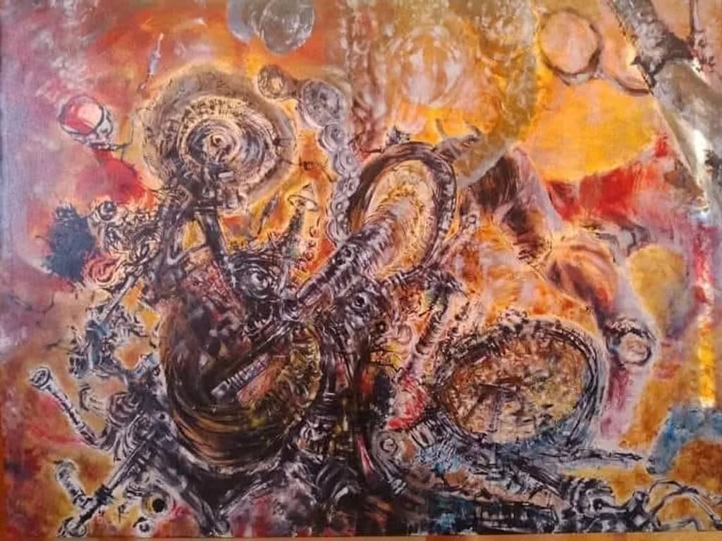 Swirling Forms Composition