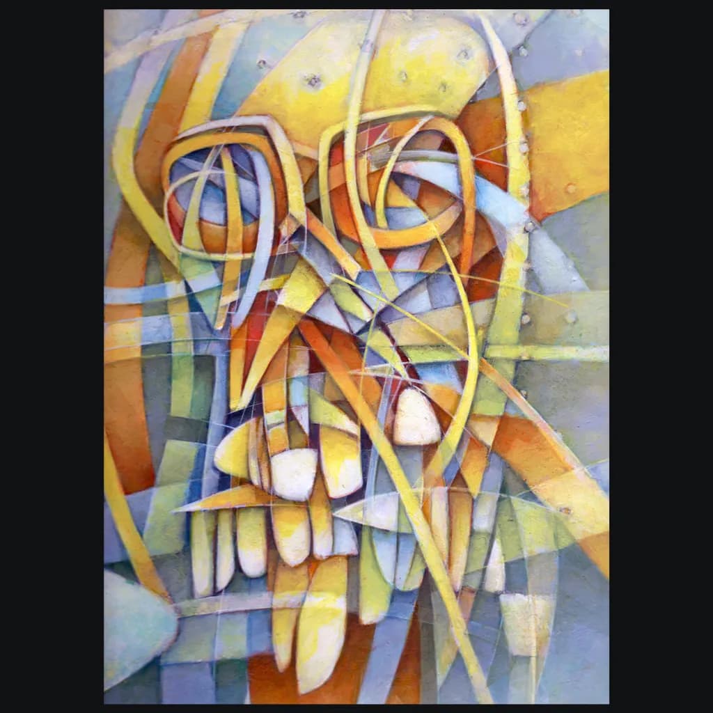 Vibrant Visage: A Kaleidoscope of Emotion and Form