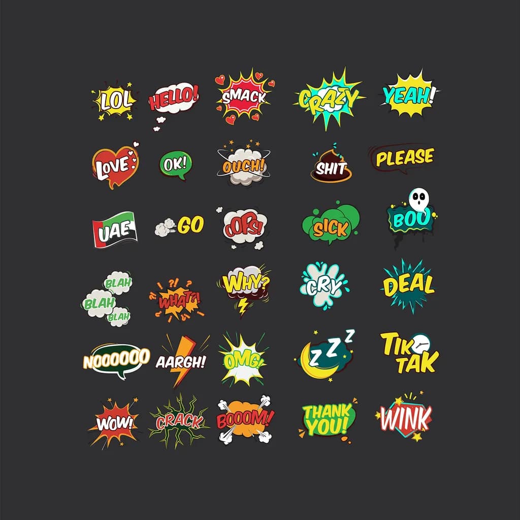 Comic Speech Bubbles