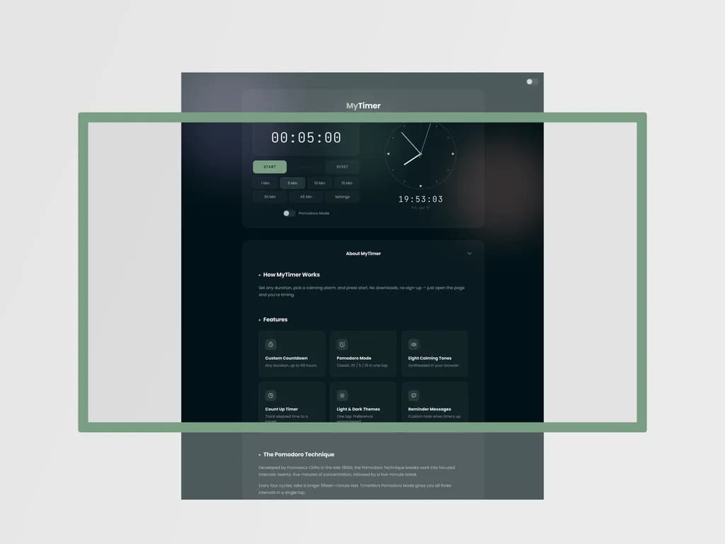 MyTimer Interface