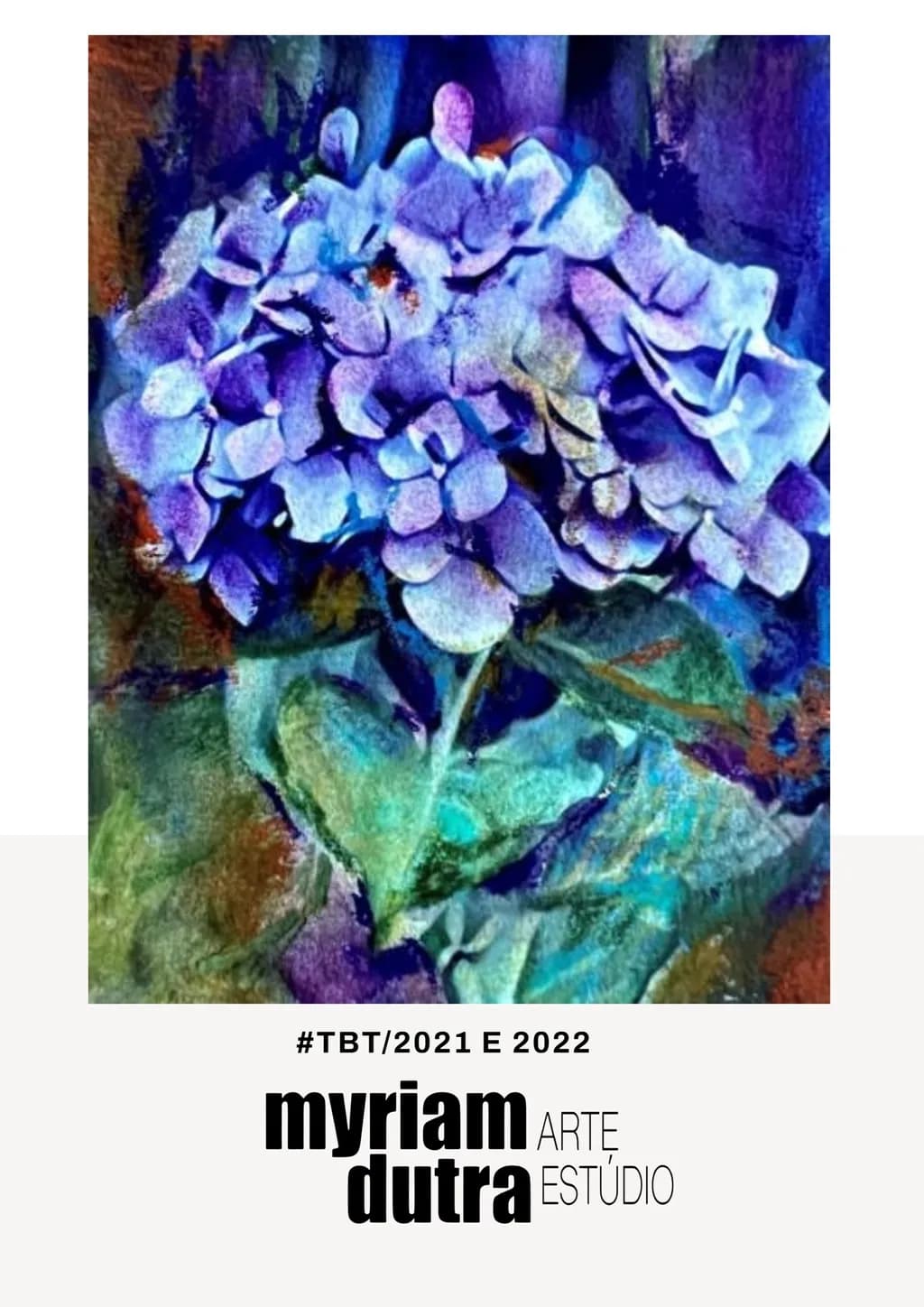 Blue Hydrangea Cluster