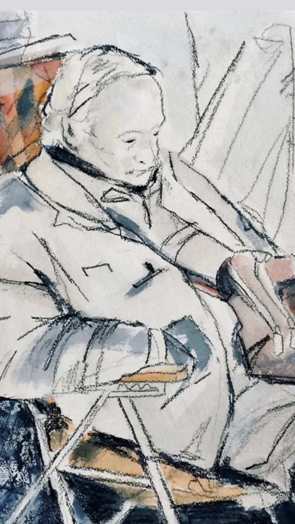 Seated Figure Contemplation