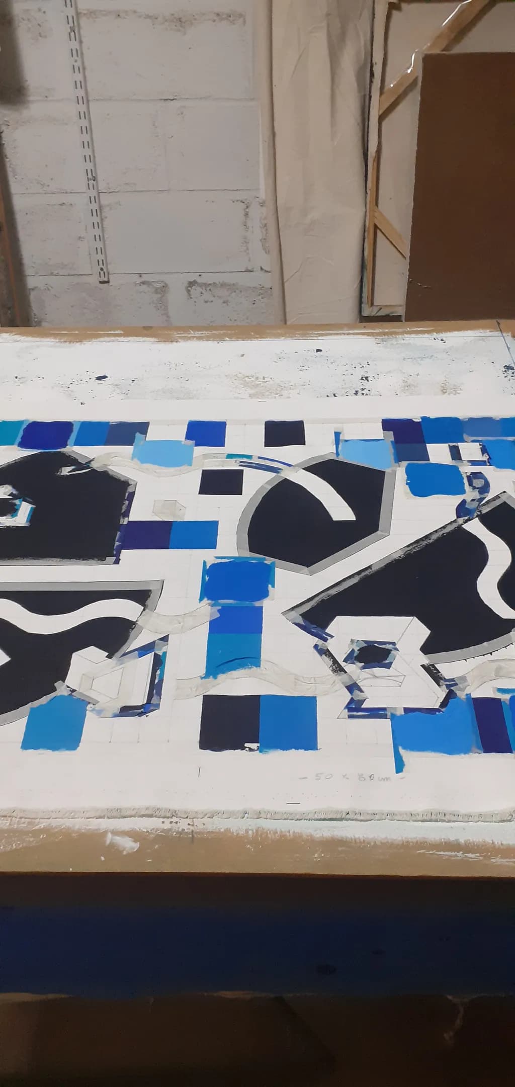 Abstract Blue Composition