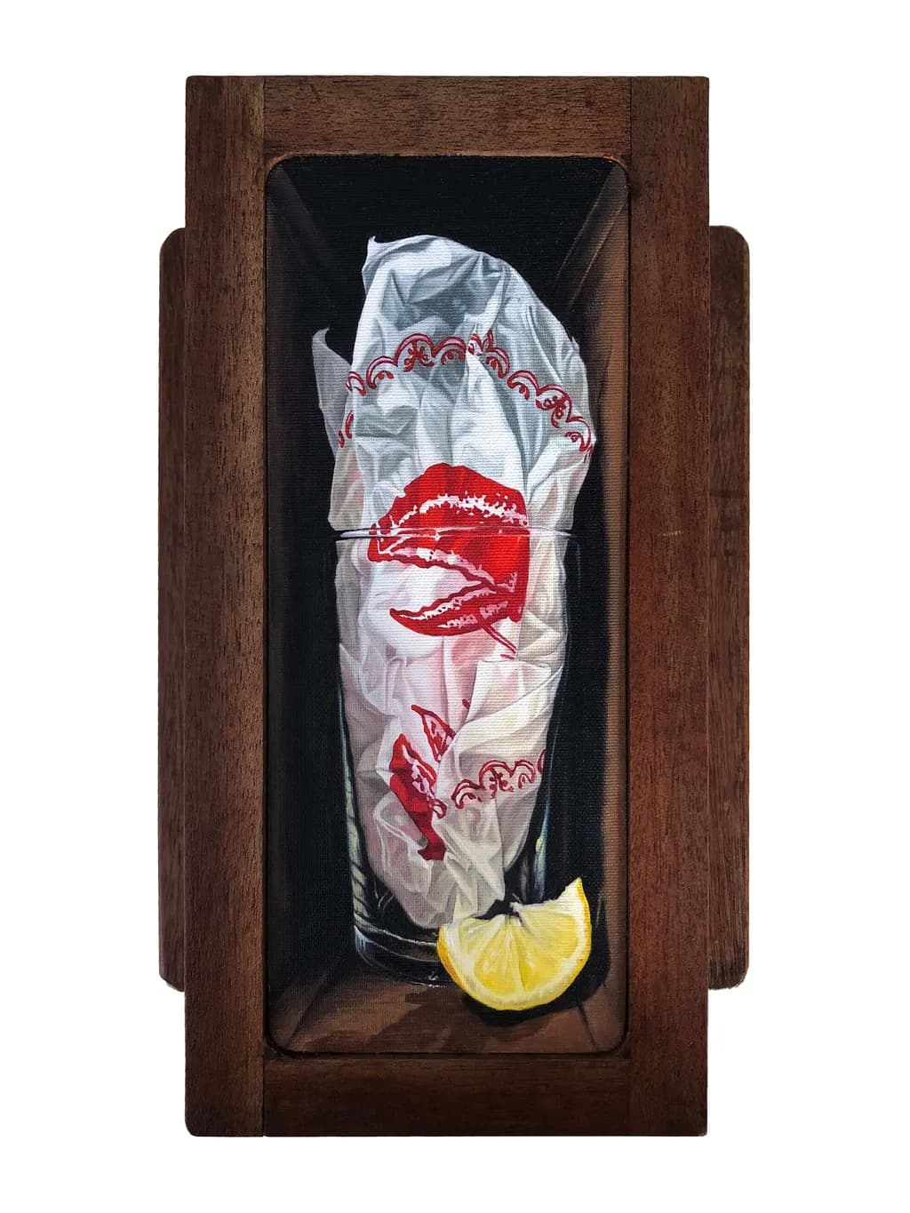 Whispers of Flavor: A Glass Wrapped in Memories with a Touch of Lemon